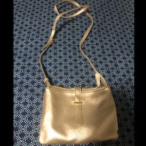 Gold/silver crossbody purse